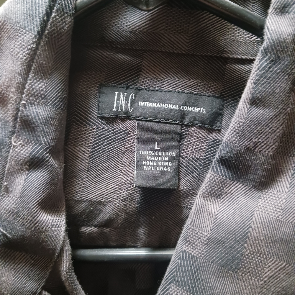 INC Large Casual Dress Shirt